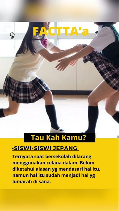 Fakta Menarik Cewek Jepang Ternyata Tidak Boleh Memakai Celana Dalam 😱| Shorts | #shorts #cewek