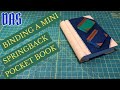 Binding a Little Springback Pocket Notebook Part 1 // Adventures in Bookbinding