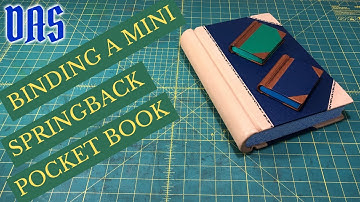 Binding a Little Springback Pocket Notebook Part 1 // Adventures in Bookbinding