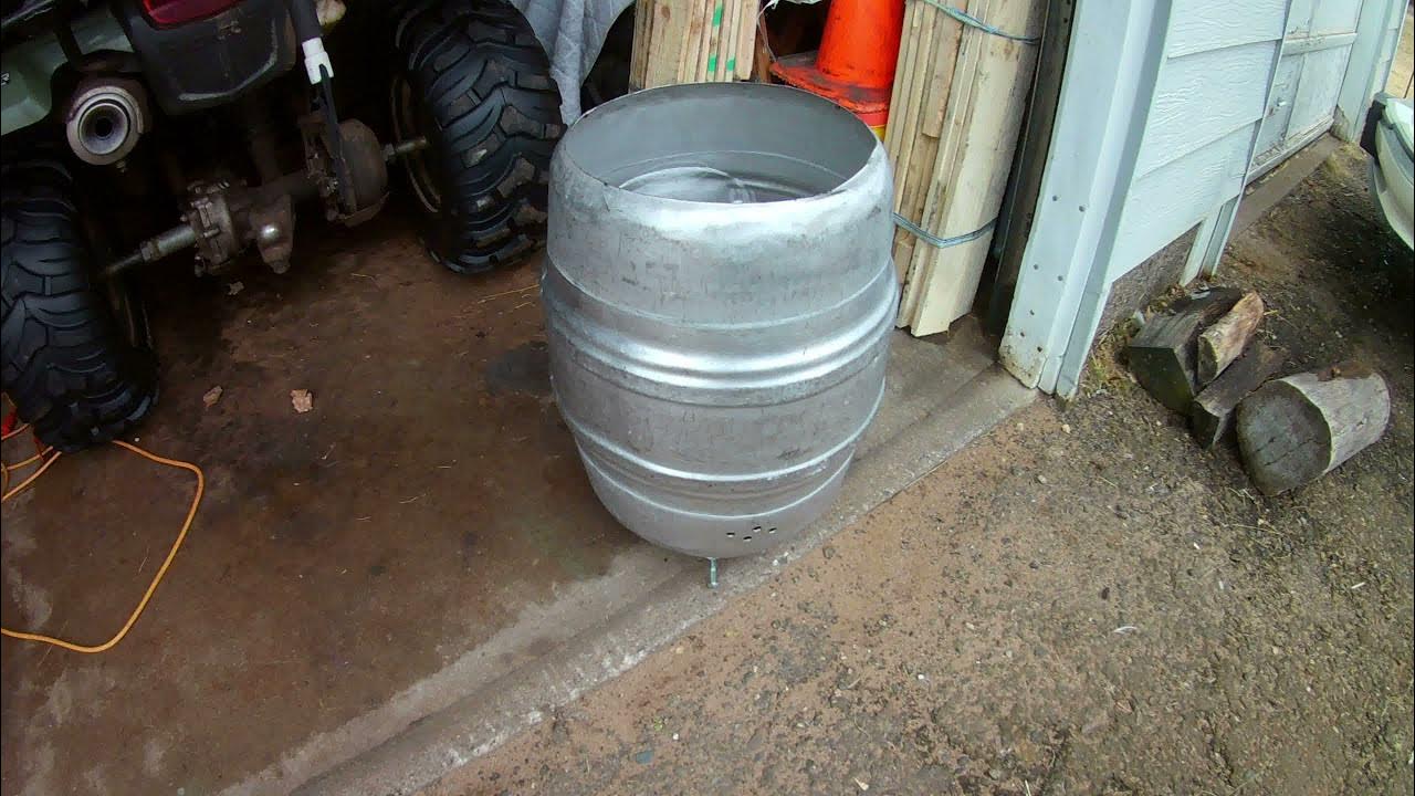 Beer Keg fire pit easy build project YouTube