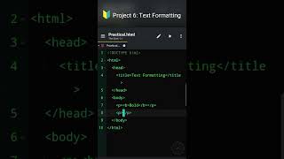 HTML Text Formatting Demo Page | Bold, Italic, Highlight & Text Styles in HTML #coding #html