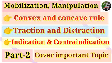 Mobilization manipulation|| convex concave rule || acessary motion || indication  contraindications
