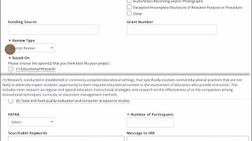 Filling out the IRB Application Form Part 1: The Protocol Page