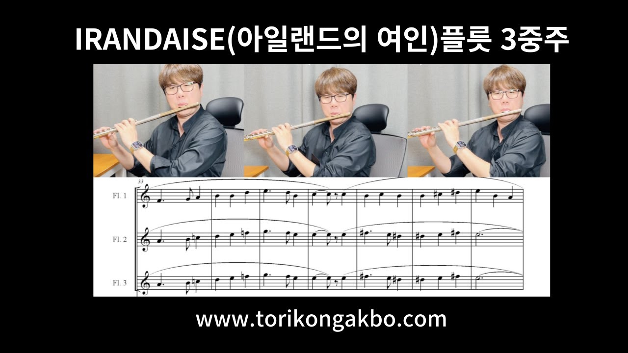 아일랜드의 여인 /irlandaise/플릇3중주/아일랜드의여인/토리콩악보