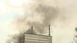 Firefighters respond to large fire at plastics manufacturing building in Humble