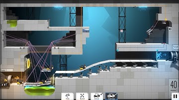 Bridge Constructor Portal   level 40 low budget solution