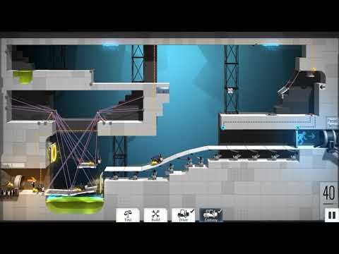 Bridge Constructor Portal   level 40 low budget solution