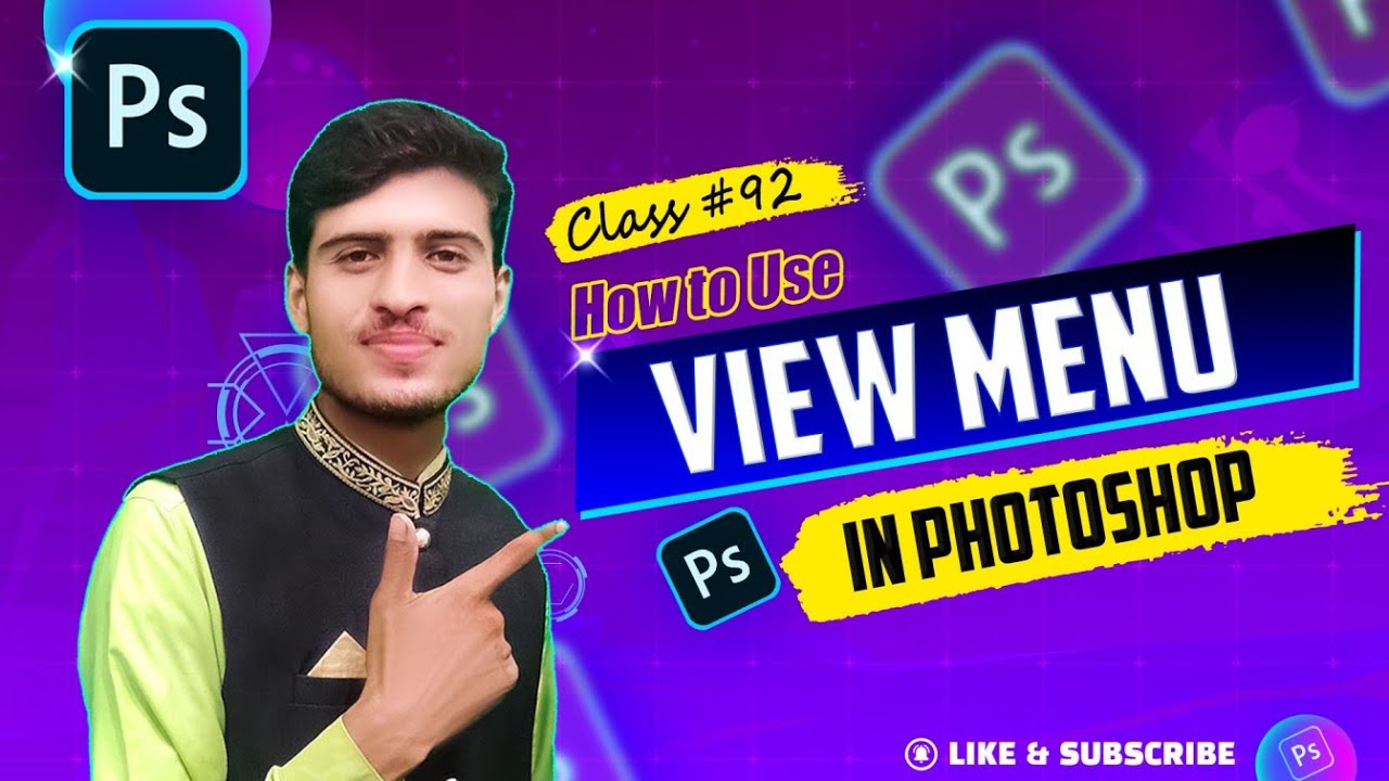 Use of View Menu in Photoshop Urdu\Hindi |Class - 92| By |Mr Technical Sheraz| Beginner Series