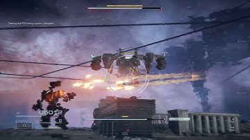 First Boss Fight AH12 HC Armored Core 6 Fires Of Rubicon No Commentary Gameplay #armoredcore