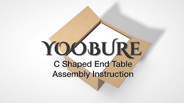 🛠️Yoobure C Shaped End Table Easy Installation Guide