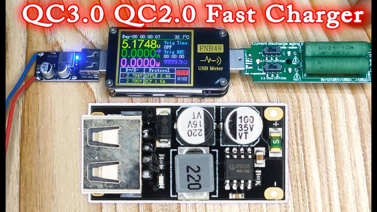 QC30 QC20 Fast Quick Charging Board DC DC Step Down Buck Converter  CAR  Solar USB  Module