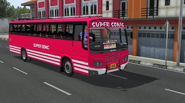 New Super Sonic Private Bus Mod For Bus Simulator Indonesia Private Bus Mod For Bussid New Mod
