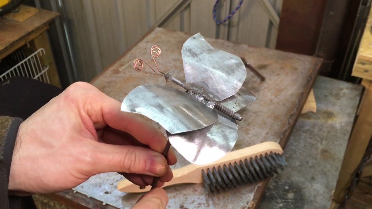 Scrap Metal Butterfly Mig Welding Project YouTube