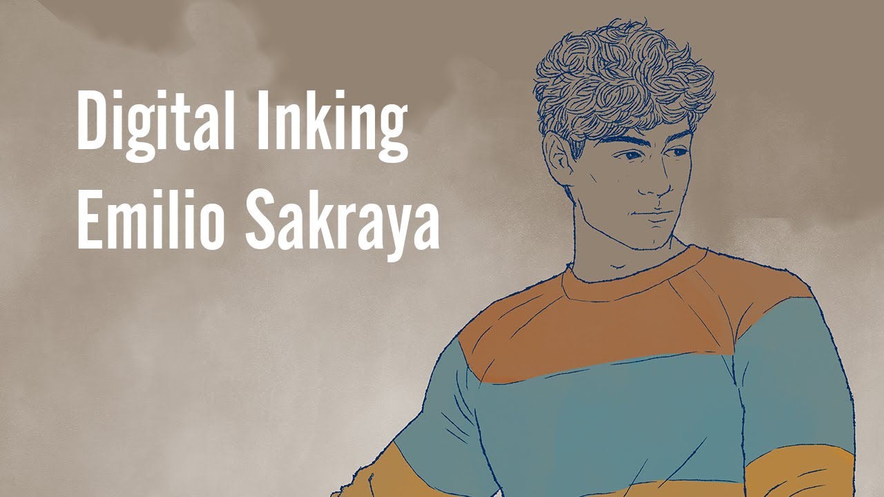 Digital Inking in Adobe Photoshop | Actor Emilio Sakraya from Tribes of Europa