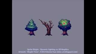 Sprite DLight - Instant normal maps for 2D graphics - DLight Trees Preview