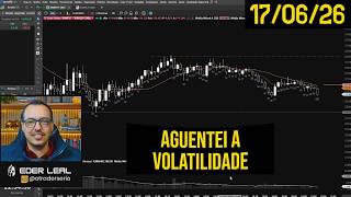 DESEQUILÍBRIO FORTE! Aguentei a Volatilidade e o Mercado Respondeu 💰 DIÁRIO DE TRADE 17/06/26
