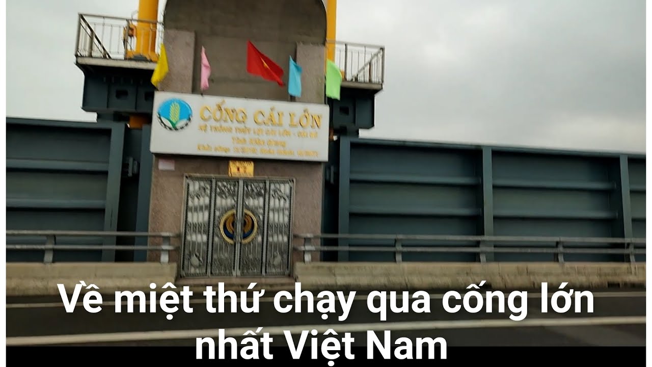 Về miệt thứ chạy ngang cống lớn nhất Việt Nam #cre Trí Tính TV 