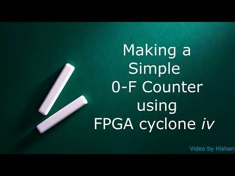 Making 0 to f counter using FPGA cyclone