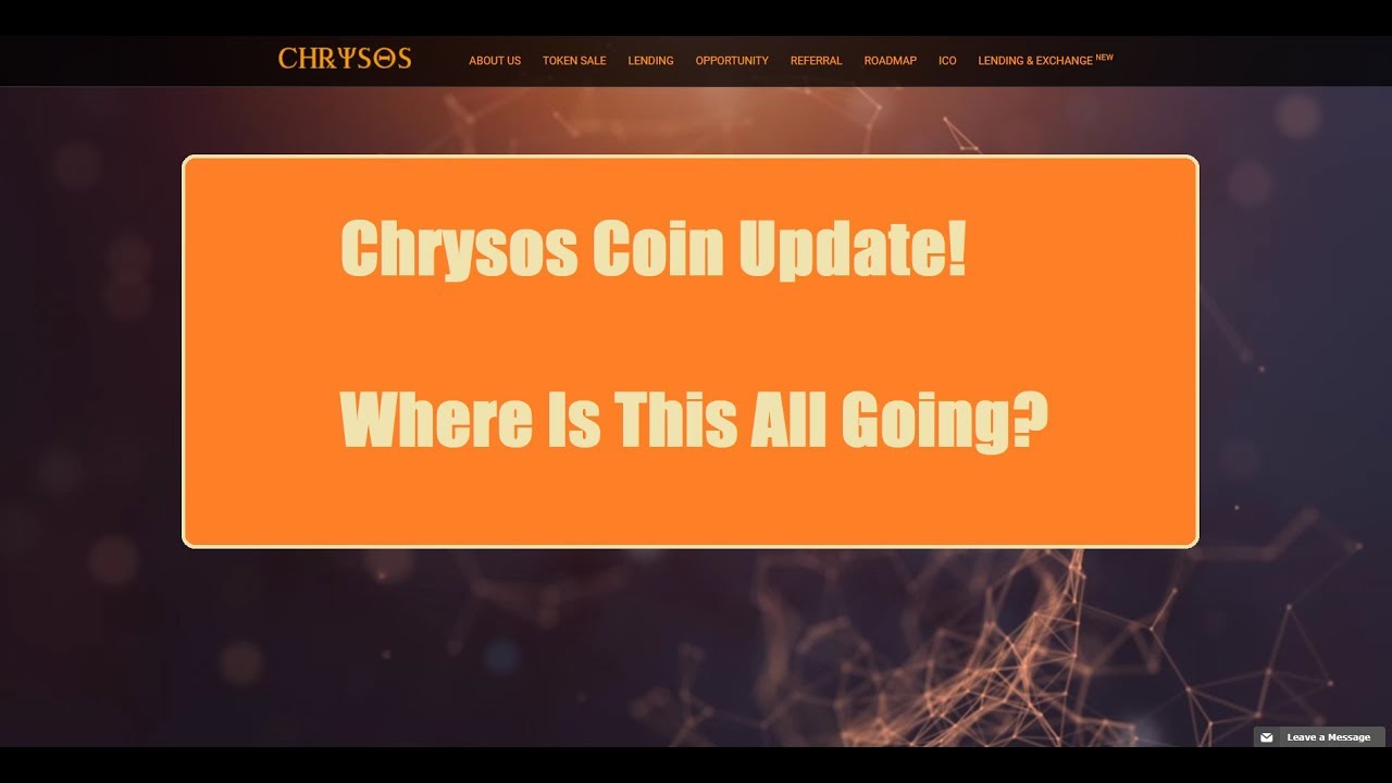 Chrysos Coin Update! Where is this all going? How Much Influence Does Thorncoin Have?