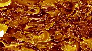 Golden Wave Abstract Fluid Background Loop 4K UHD Screen Effects