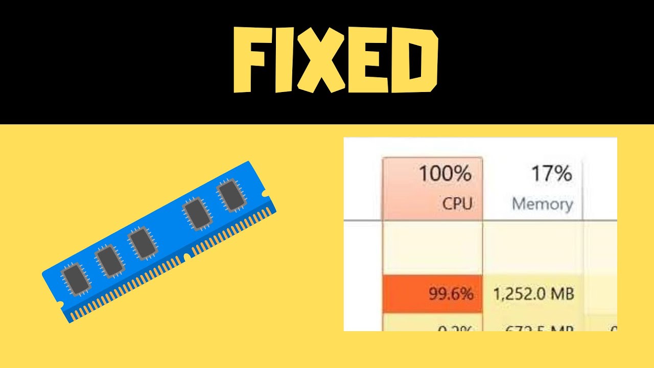 High Memory and CPU RAM Usage on Windows - Fixed