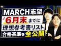 【MARCH志望】6月末までに終わらせたい理想の参考書ルート&合格基準も全公開