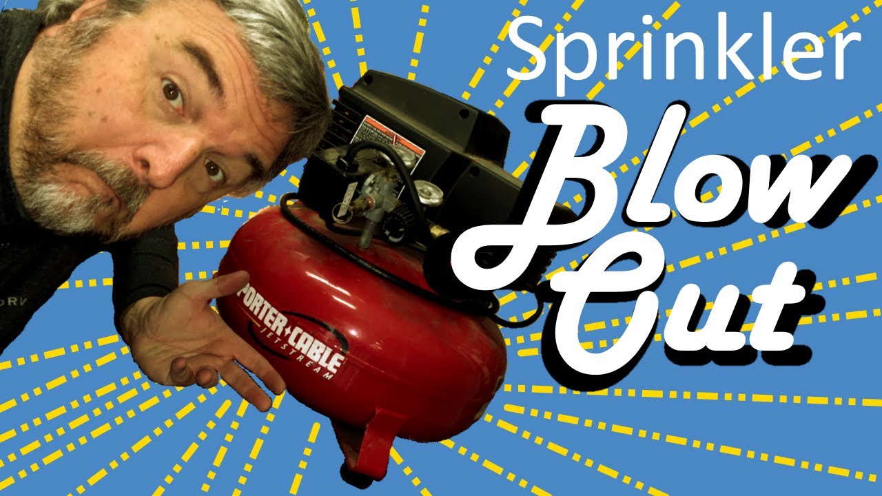 DIY Sprinkler Blow Out with Small 6 Gallon Pancake Air Compressor and