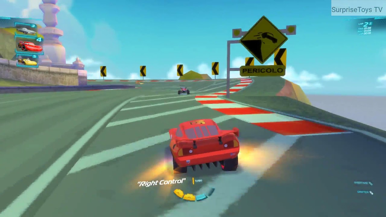 Disney Pixar Cars 2 Oil Rig Keycharger Playset with Lightning McQueen