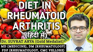 Diet for Rheumatoid Arthritis (in Hindi). गठिया में क्या खायें ? Dr. Suvrat Arya Rheumatologist