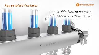 IMI Hydronic Engineering Dynacon Eclipse Floor heating manifold with automatic ﬂow control
