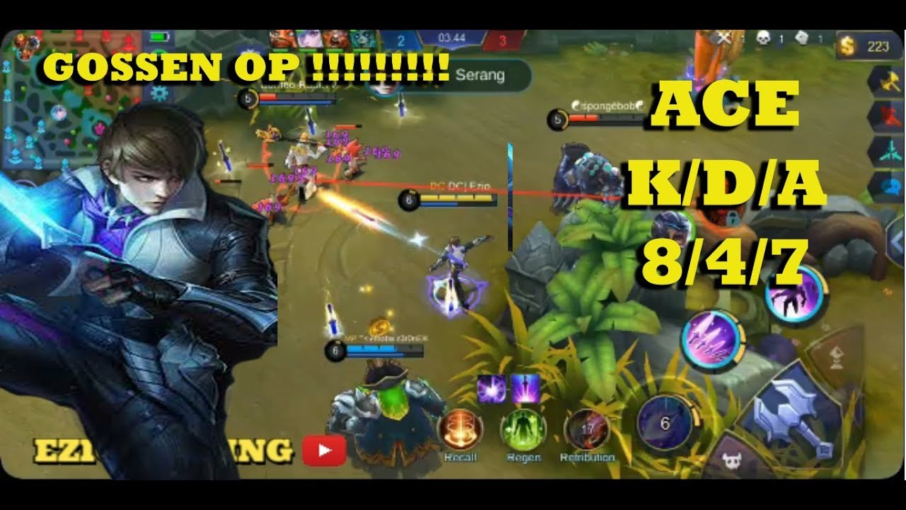 HERO GOSSEN MOBILE LEGENDS. . . BEST OVER POWER.. .. ..!!! 