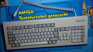 Amiga 2000 / 3000 Tastaturkabel getauscht