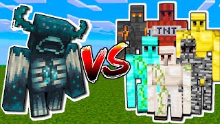 WARDEN VS ALL GOLEMS IN MINECRAFT