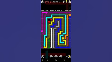 How To Solve Flow Free Jumbo Rectangle Pack Level 84 13x16 Board Walk Through Solution Walkthrough