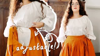 The *easiest* adjustable skirt (18th century style ✨)
