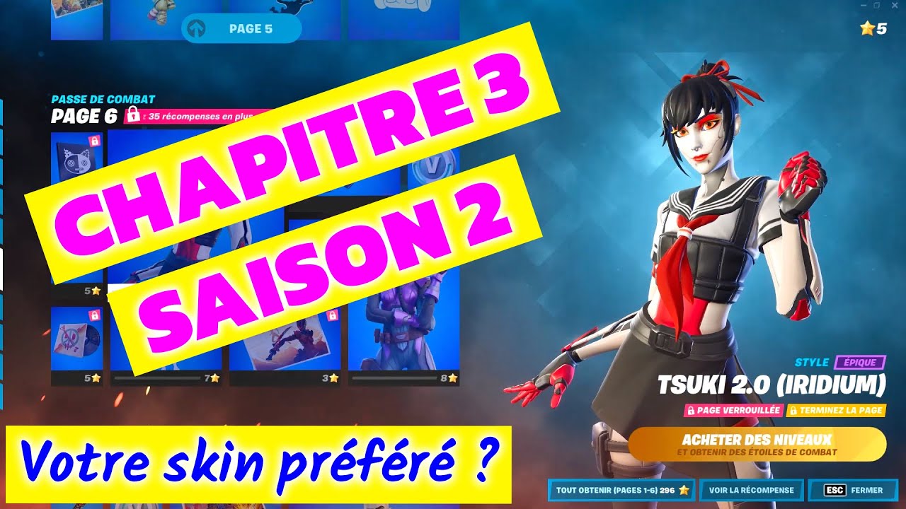 PASSE DE COMBAT Chapitre 3 SAISON 2 🔍 Fortnite - YouTube