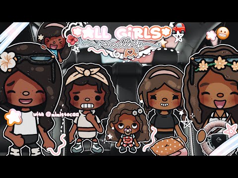 ˚➳ *ALL GIRLS* Roadtrip with @mimistocaaa 🚗😬 // Voiced Toca Boca Video 🎙️💝
