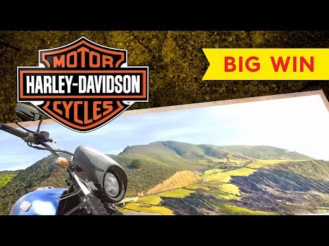 Harley-Davidson Slot - BIG WIN - All Features, AWESOME!