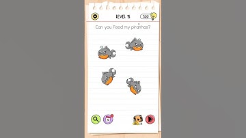 Can you feed my piranhas? // Brain test // level 15 // #braintestgameplay #iqtest #iqquiz #youtube