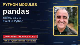 Python pandas Module Tutorial | Python Modules Course (Module 9 of 13)