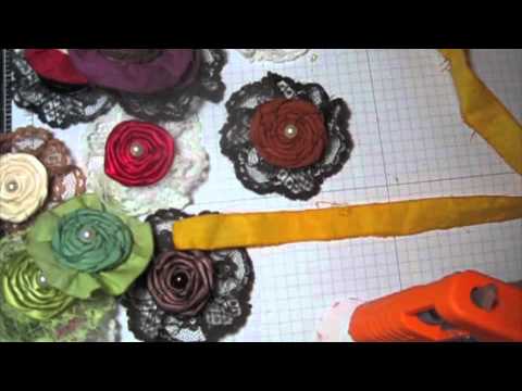 DIY:Easy to make Fabric twisted flower tutorial by SaCrafters