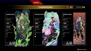 APEX LEGENDS - WRAITH - LIFELINE - VANTAGE - CHAMPIONS - 14 SK