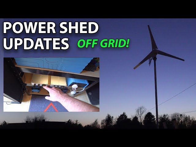 OFF GRID POWER SHED | WIND u0026 SOLAR UPDATES - YouTube