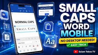 كيفية تطبيق تنسيق الحروف الاستهلالية الصغيرة (Small Caps) في تطبيق Word على الهاتف (حيلة سهلة!) screenshot 5
