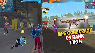 MP5 DOMINATION! 😈 1v4 ACE in CS Rank | Free Fire Gameplay | #FreeFire #FreeFireMax #FFIndia 