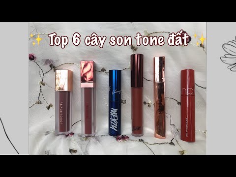 Background Màu Nâu Đất - TOP 6 SON TONE ĐẤT HOT GIÁ RẺ | blackrouge, phytotree, merzy, bbia, g9skin, romand | Lio