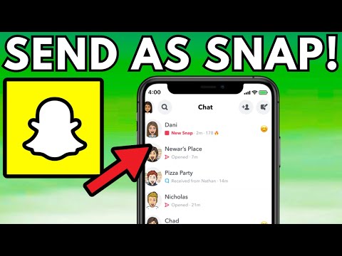 How To Send Picture As Snap On Snapchat | Send Snaps From Camera Roll - Easy