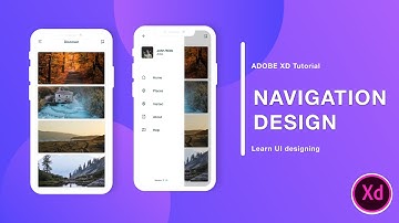 Navigation Menu Animation in Adobe Xd | Adobe XD Design Tutorial