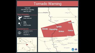 EAS Tornado Warning Northeastern Iowa/Southwestern Wisconsin NOAA Weather Radio