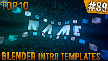 TOP 10 Blender intro templates #89 (Free download)